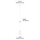 Grau OH China Recessed Pendant Light | All Square Lighting