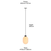 Grau Sun Recessed Pendant Light | All Square Lighting