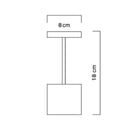 Hisle Luxciole Mini Portable Table Lamp | All Square Lighting