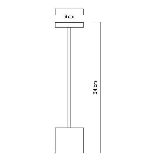Luxciole Tall Portable Table Lamp