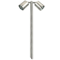 Hunza Twin Pole Lite GU10 Spike Light | All Square Lighting