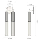 J.Adams & Co Flume Double Wall Light | All Square Lighting