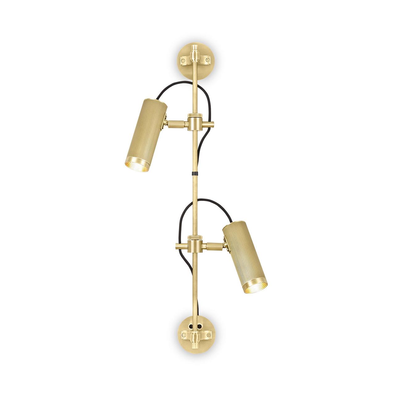 J.Adams & Co Spot Double Rail Wall Light | All Square Lighting