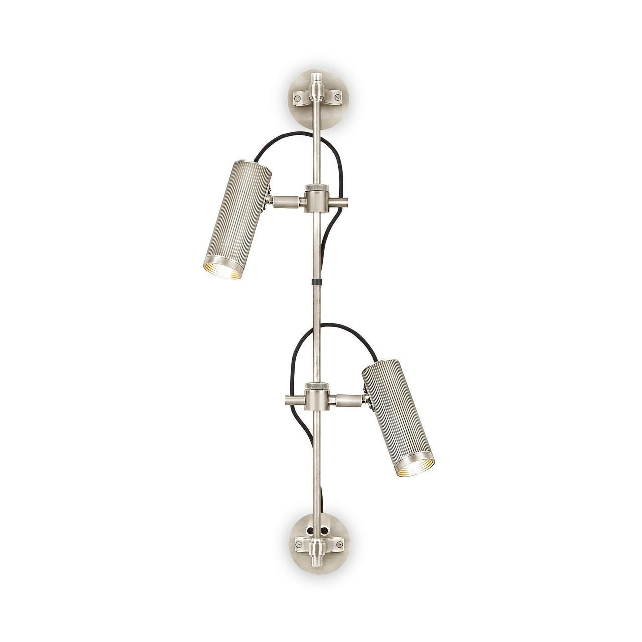 J.Adams & Co Spot Double Rail Wall Light | All Square Lighting