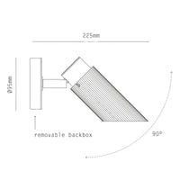 J.Adams & Co Spot Pro Wall Light | All Square Lighting