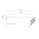J.Adams & Co Spot Pro Wallwash 500 Arm Wall Light | All Square Lighting