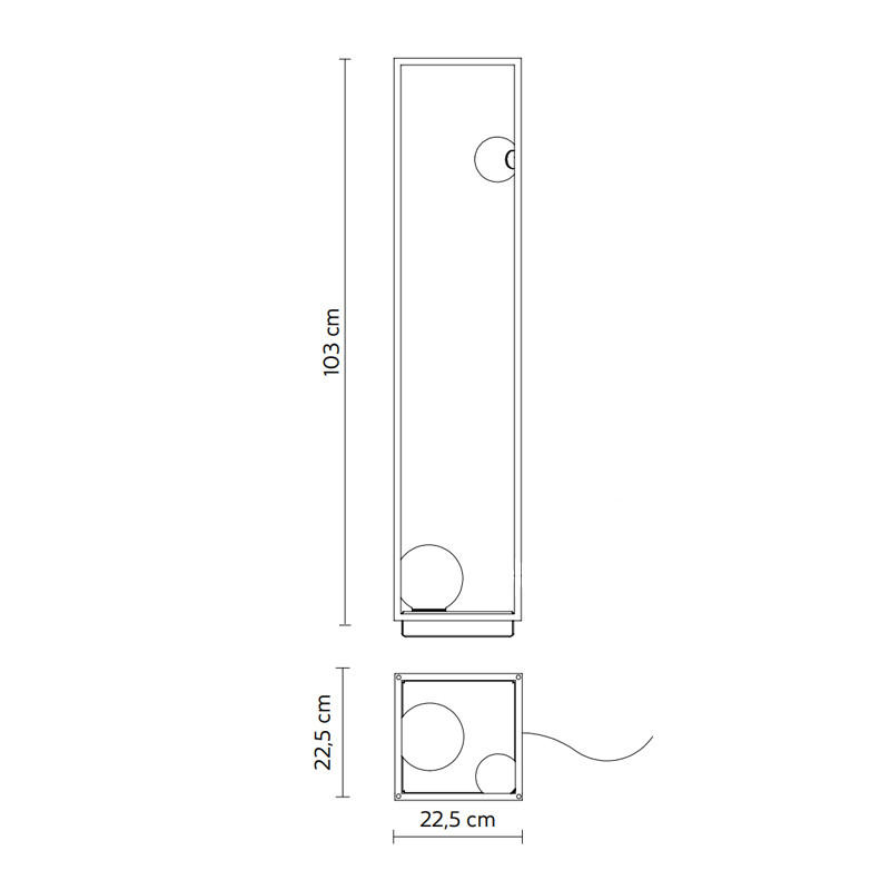 Abachina AA Outdoor Floor Lamp