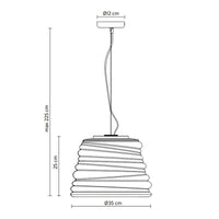 Karman Bibendum AB Pendant Light | All Square Lighting