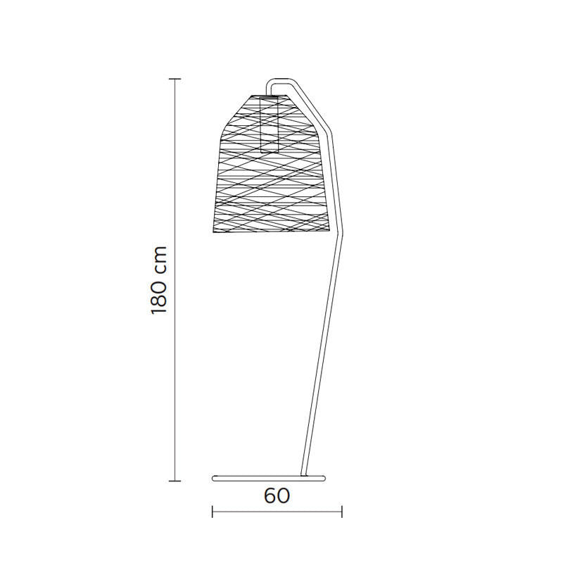 Black Out Outdoor Floor Lamp