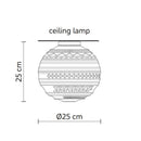 Karman Braille 1B Ceiling Light | All Square Lighting