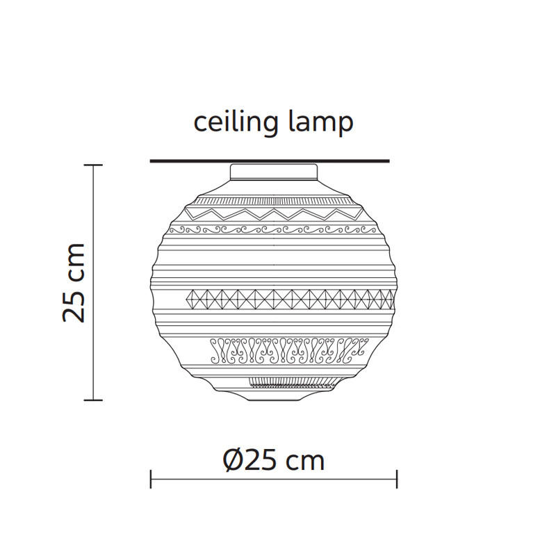 Braille 1B Ceiling Light