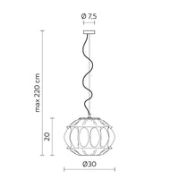 Karman Ginger AA Pendant Light | All Square Lighting
