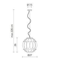 Karman Ginger AB Pendant Light | All Square Lighting