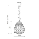 Karman Ginger AC Pendant | All Square Lighting