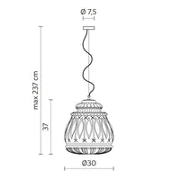 Karman Ginger AC Pendant | All Square Lighting