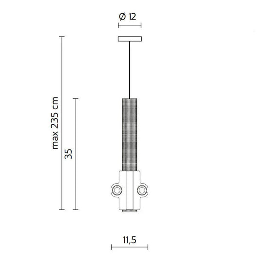 Nando AA LED Pendant Light