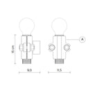 Karman Nando AA Wall Light | All Square Lighting