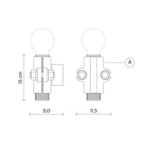 Karman Nando AA Wall Light | All Square Lighting