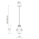 Karman Nando AB LED Pendant Light | All Square Lighting