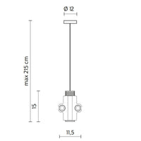 Karman Nando AB LED Pendant Light | All Square Lighting