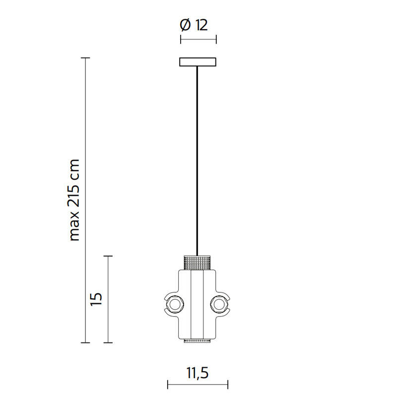 Karman Nando AB LED Pendant Light | All Square Lighting