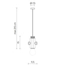 Karman Nando AB Pendant Light | All Square Lighting