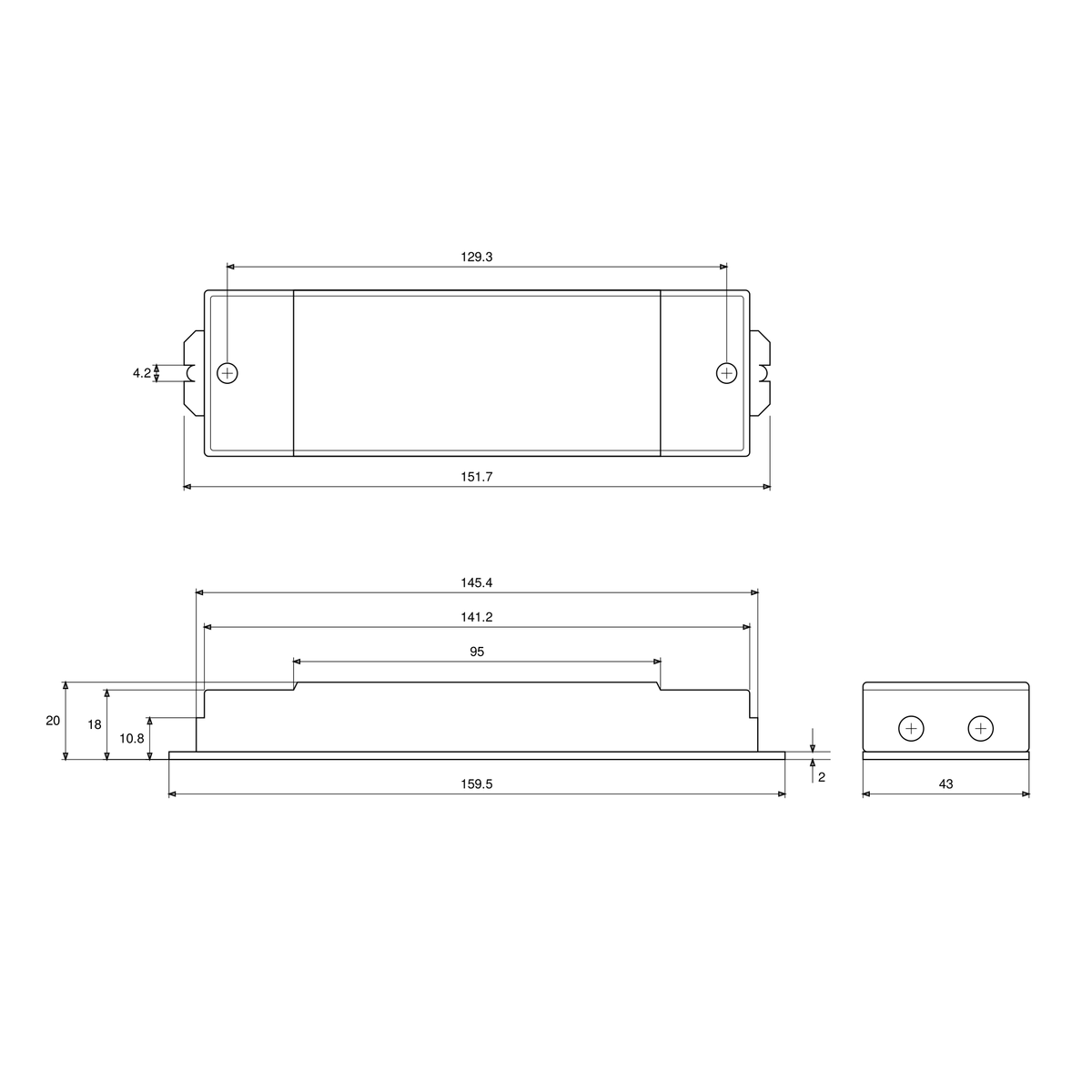 20W LED Driver Mains Dimmable 250-700mA