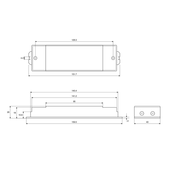 20W LED Driver Mains Dimmable 250-700mA