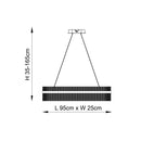Lifestyle Lighting Company Cascade Oval Pendant Light | All Square Lighting