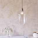 Lifestyle Lighting Company Hammered Glass Large Pendant Light | All Square Lighting