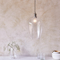 Lifestyle Lighting Company Hammered Glass Large Pendant Light | All Square Lighting