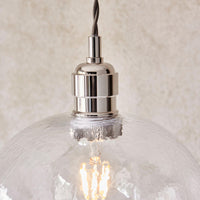 Lifestyle Lighting Company Hammered Glass Large Pendant Light | All Square Lighting