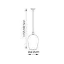 Lifestyle Lighting Company Hammered Glass Large Pendant Light | All Square Lighting