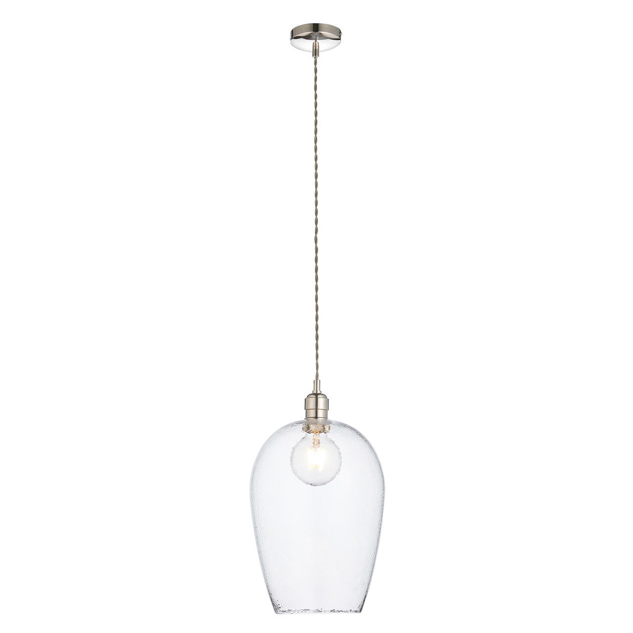 Lifestyle Lighting Company Hammered Glass Large Pendant Light | All Square Lighting