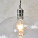 Lifestyle Lighting Company Hammered Glass Medium Pendant Light | All Square Lighting