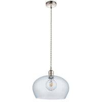 Lifestyle Lighting Company Hammered Glass Medium Pendant Light | All Square Lighting