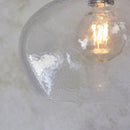 Lifestyle Lighting Company Hammered Glass Medium Pendant Light | All Square Lighting