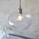 Lifestyle Lighting Company Hammered Glass Medium Pendant Light | All Square Lighting