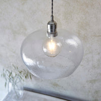 Lifestyle Lighting Company Hammered Glass Medium Pendant Light | All Square Lighting