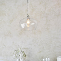 Lifestyle Lighting Company Hammered Glass Medium Pendant Light | All Square Lighting