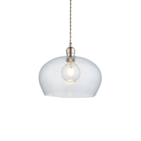 Lifestyle Lighting Company Hammered Glass Medium Pendant Light | All Square Lighting