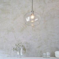 Lifestyle Lighting Company Hammered Glass Medium Pendant Light | All Square Lighting