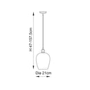 Lifestyle Lighting Company Hammered Glass Small Pendant Light | All Square Lighting