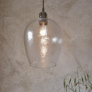 Lifestyle Lighting Company Hammered Glass Small Pendant Light | All Square Lighting