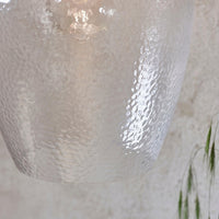 Lifestyle Lighting Company Hammered Glass Small Pendant Light | All Square Lighting