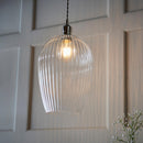 Lifestyle Lighting Company Ribbed Glass Large Pendant Light | All Square Lighting