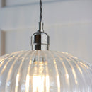 Lifestyle Lighting Company Ribbed Glass Medium Pendant Light | All Square Lighting