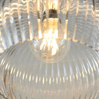 Lifestyle Lighting Company Ribbed Glass Medium Pendant Light | All Square Lighting