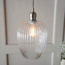 Lifestyle Lighting Company Ribbed Glass Small Pendant Light | All Square Lighting