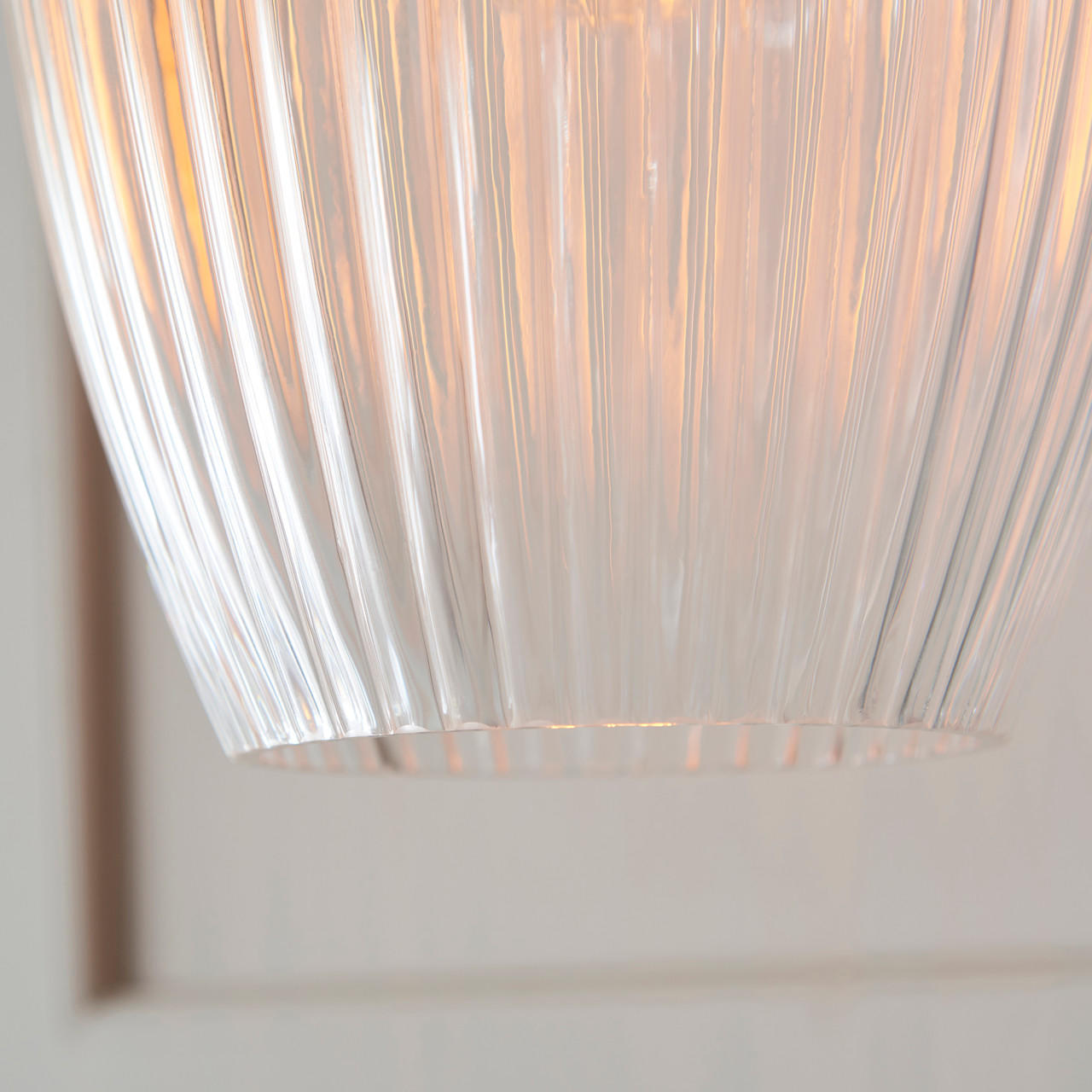Lifestyle Lighting Company Ribbed Glass Small Pendant Light | All Square Lighting